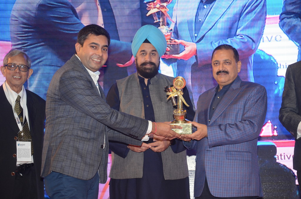 Kochar Tech receiving the Mobile Apps for Enterprise award at the 6th Aegis Graham Bell Awards